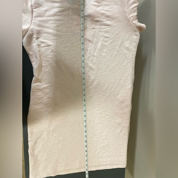 Women’s CALVIN KLEIN Pink Casual Athletic Clean Girl V Neck Dress Shirt Size L - Picture 9 of 12